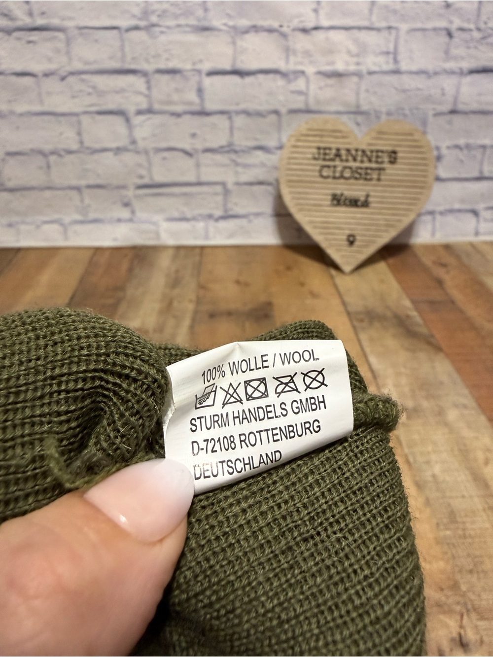 Mil-Tec by Sturm Olive Green 100% Wool Jeep Cap / Watch Cap with Brim US Army St - Picture 8 of 10